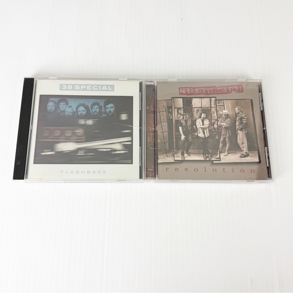 Set of 2 .38 Special Audio Music CDs Flashback Resolution